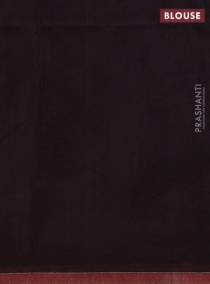 Maroon Jamdani Silk Cotton Saree