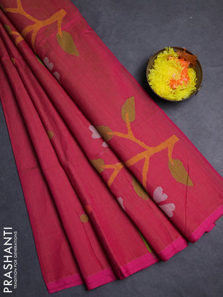 Pink Jamdani Silk Cotton Saree