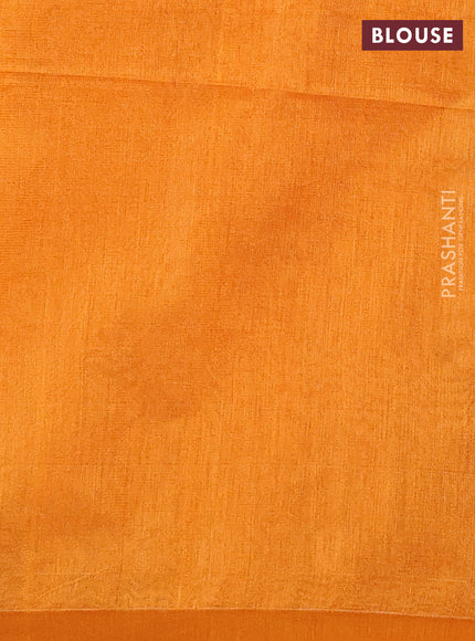 Orange Jamdani Silk Cotton Saree