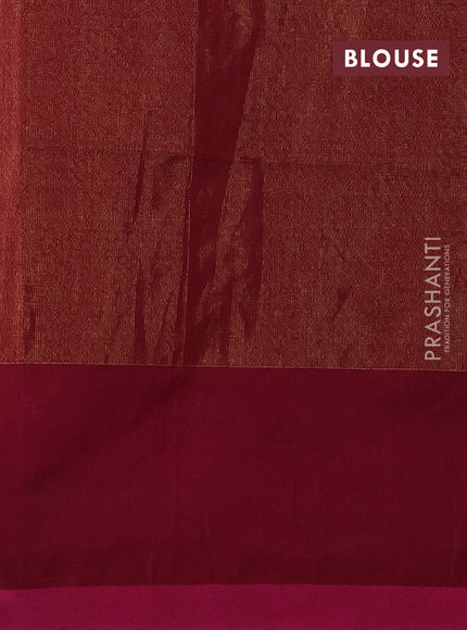 Magenta Pink Jamdani Silk Cotton Saree
