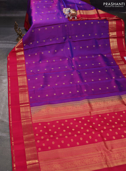 Purple & Pink Pure Soft Silk - Buttas