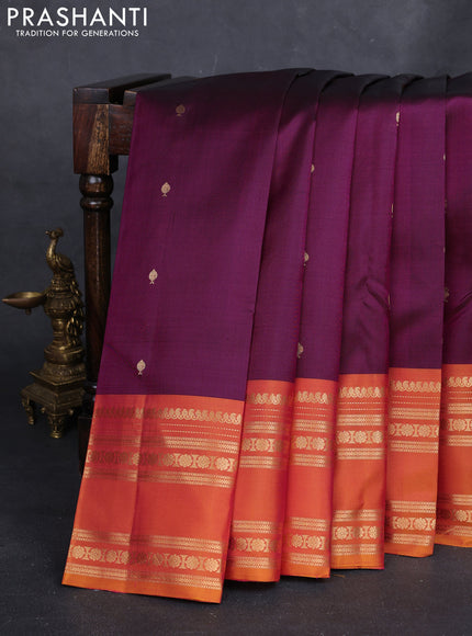 Magenta Pink & Mustard Yellow Pure Soft Silk - Buttas