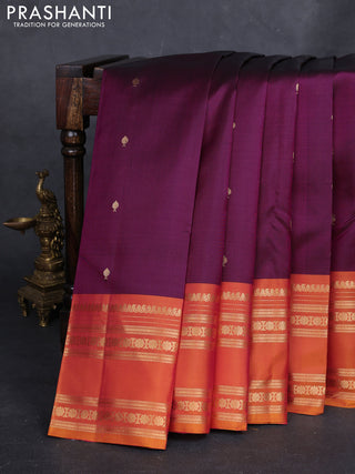 Magenta Pink & Mustard Yellow Pure Soft Silk - Buttas