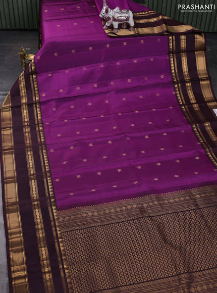 Magenta Pink & Wine Pure Soft Silk - Buttas