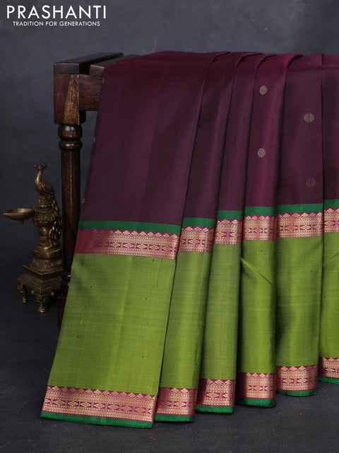 Wine & Green Pure Soft Silk - Buttas