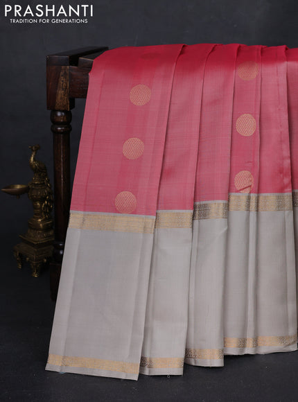 Pink & Grey Pure Soft Silk - Buttas