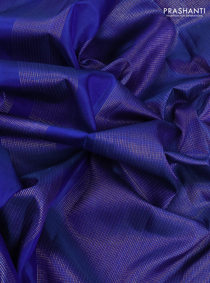Blue Pure Soft Silk - Checks