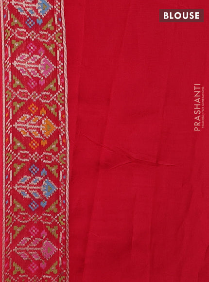 Red Banarasi Silk - Patola Border