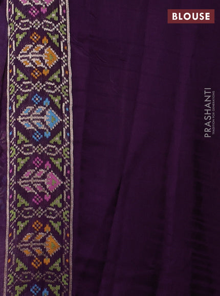Purple Banarasi Silk - Patola Border