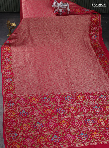 Pink Banarasi Silk - Patola Border