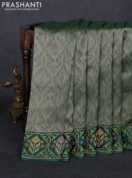 Green Banarasi Silk - Patola Border