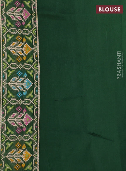 Green Banarasi Silk - Patola Border