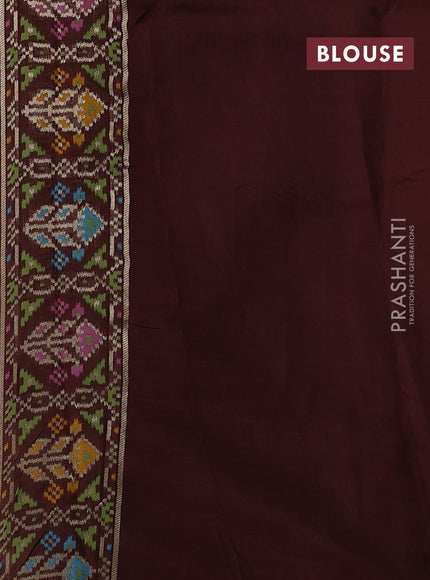 Brown Banarasi Silk - Patola Border