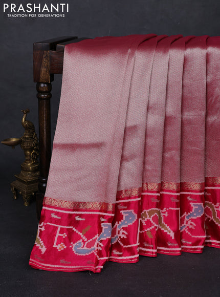 Pink Banarasi Silk - Patola Border