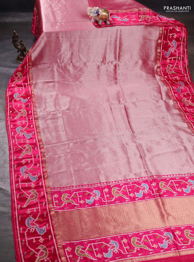Pink Banarasi Silk - Patola Border