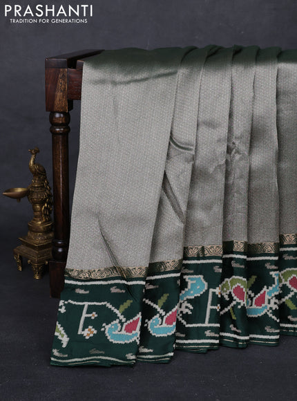 Green Banarasi Silk - Patola Border