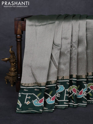 Green Banarasi Silk - Patola Border