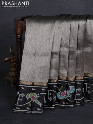 Black Banarasi Silk - Patola Border