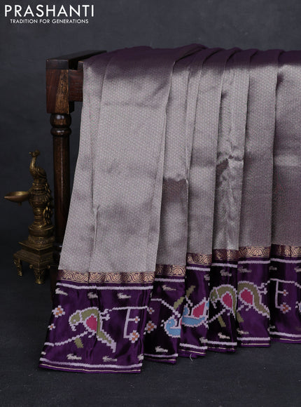 Purple Banarasi Silk - Patola Border