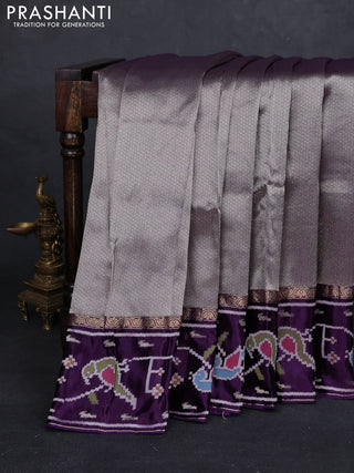 Purple Banarasi Silk - Patola Border