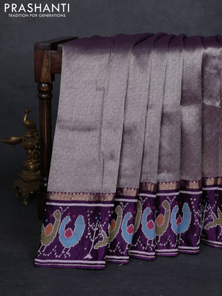 Purple Banarasi Silk - Patola Border