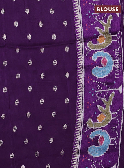 Purple Banarasi Silk - Patola Border