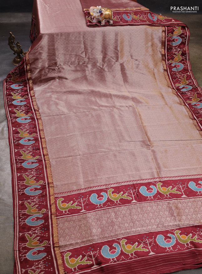 Brown Banarasi Silk - Patola Border