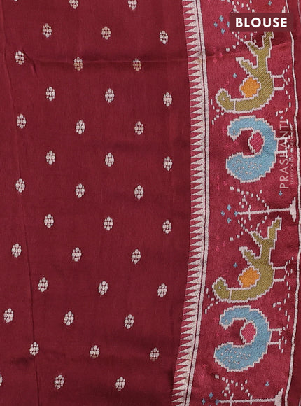 Brown Banarasi Silk - Patola Border