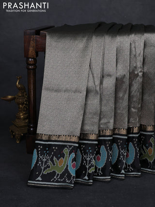 Black Banarasi Silk - Patola Border