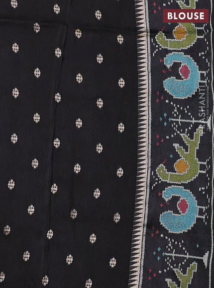 Black Banarasi Silk - Patola Border