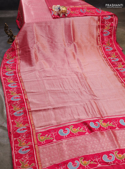 Pink Banarasi Silk - Patola Border