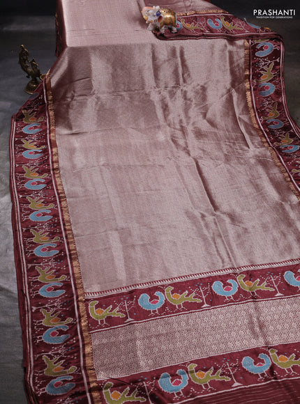Brown Banarasi Silk - Patola Border