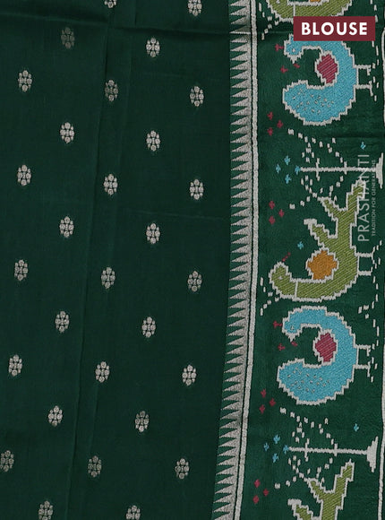 Green Banarasi Silk - Patola Border