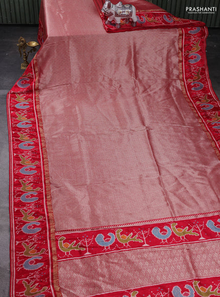 Red Banarasi Silk - Patola Border