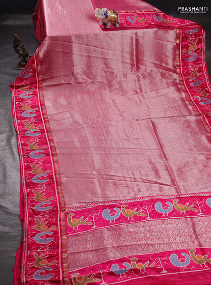 Pink Banarasi Silk - Patola Border