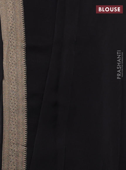 Black Banarasi Silk - Patola Border