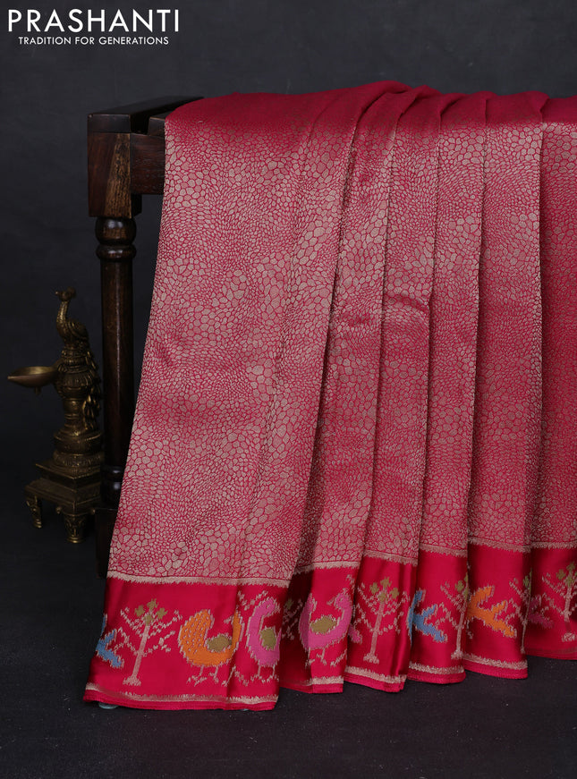 Pink Banarasi Silk - Patola Border