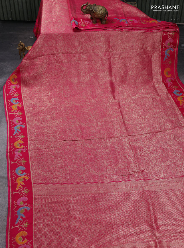 Pink Banarasi Silk - Patola Border