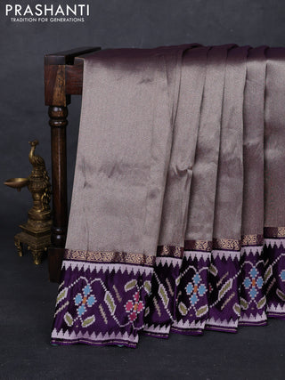 Purple Banarasi Silk - Patola Border