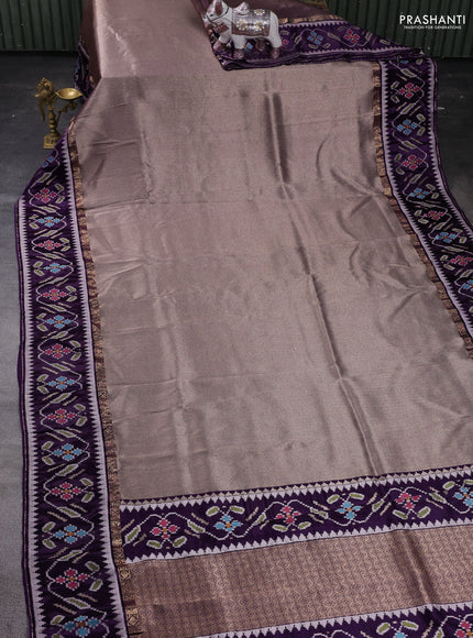 Purple Banarasi Silk - Patola Border
