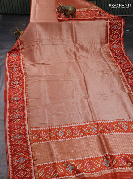 Rust Banarasi Silk - Patola Border