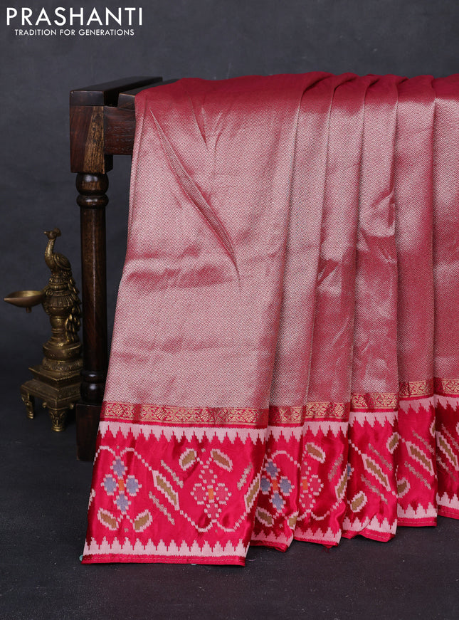 Pink Banarasi Silk - Patola Border