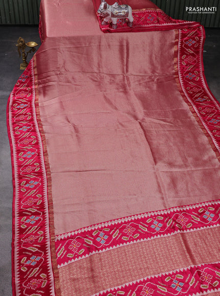 Pink Banarasi Silk - Patola Border