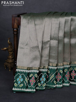 Green Banarasi Silk - Patola Border