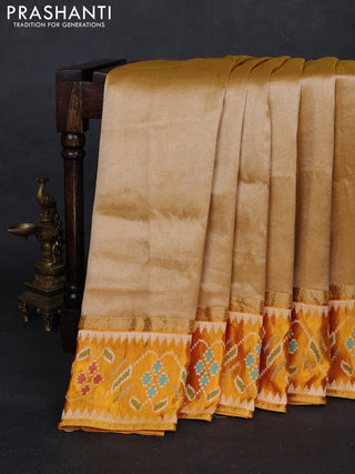 Yellow Banarasi Silk - Patola Border