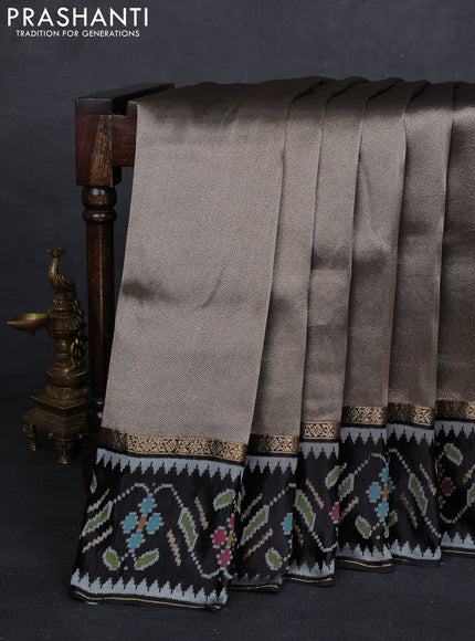 Black Banarasi Silk - Patola Border