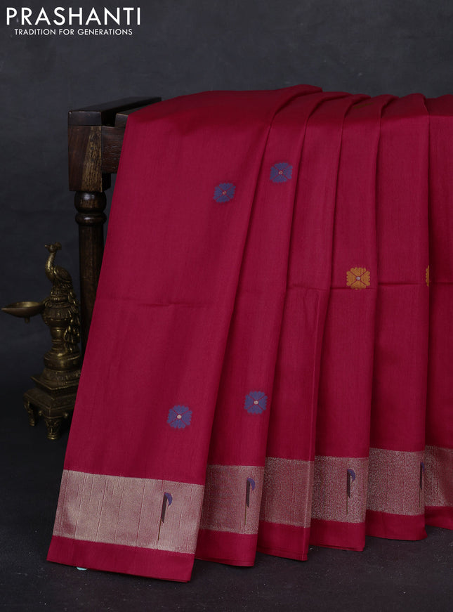 Pink Semi Paithani Saree