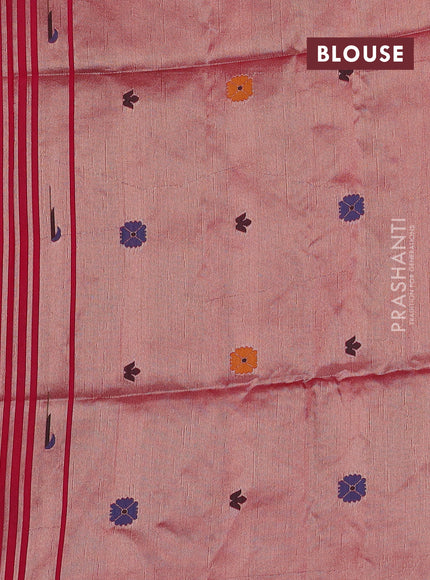 Pink Semi Paithani Saree