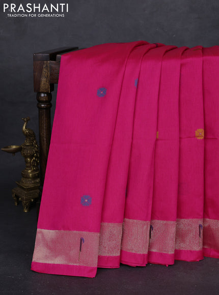 Pink Semi Paithani Saree