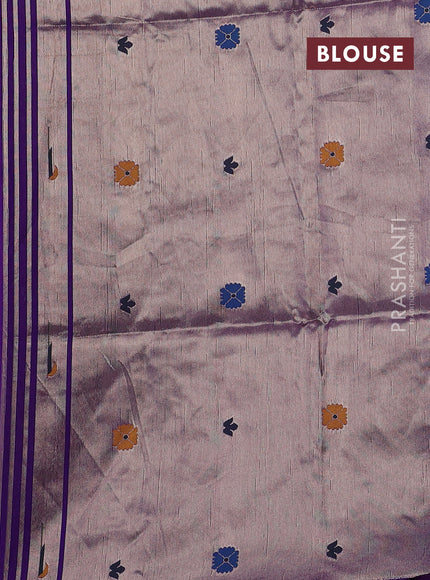 Purple Semi Paithani Saree